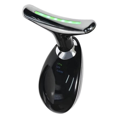 3-in-1 Rechargeable Face & Neck Massager | Red Light Therapy & Microcurrent Anti-Wrinkle Device
